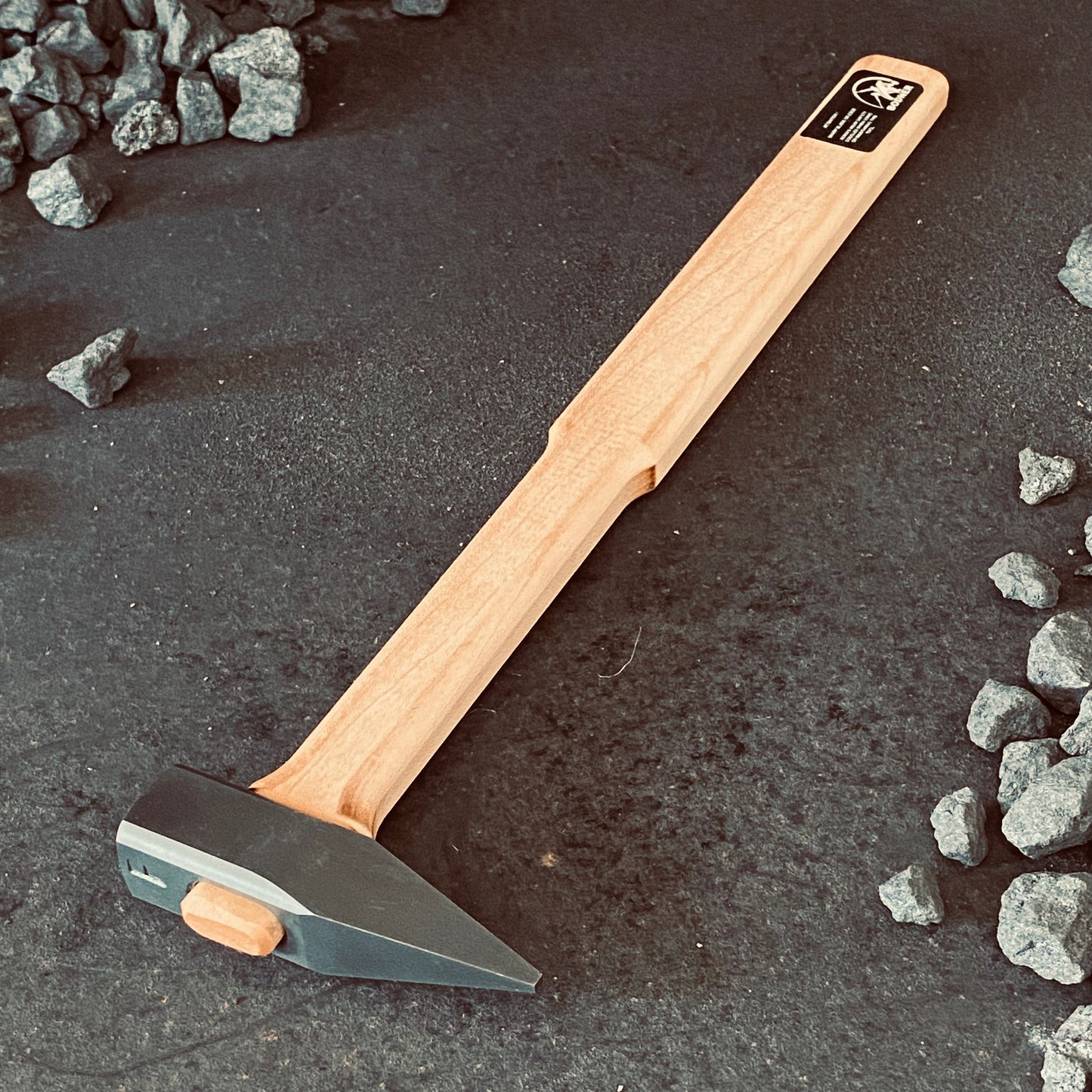 Holzgriff Falzeisen Stempelhammer
